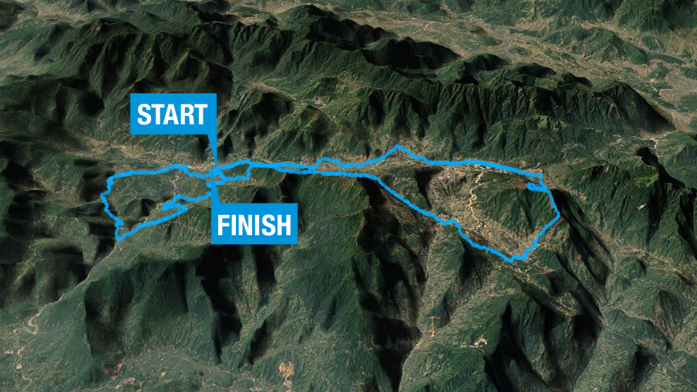 Vietnam Mountain Marathon - 100K map
