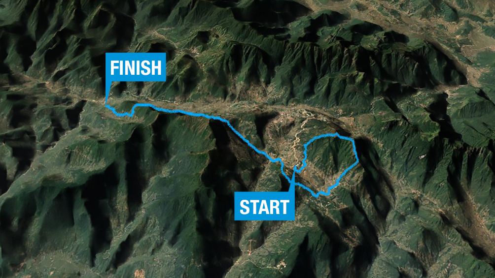 42K map - Vietnam Mountain Marathon 2022