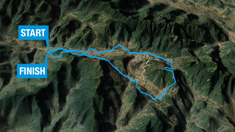 Vietnam Mountain Marathon - profile 70K map - 2